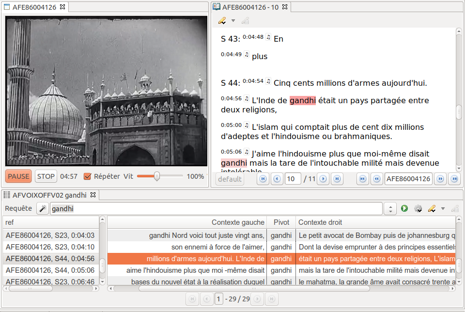 Retour à la vidéo d’une transcription automatique des commentaires d’un sujet des Actualités Françaises du 30 janvier 1968.
